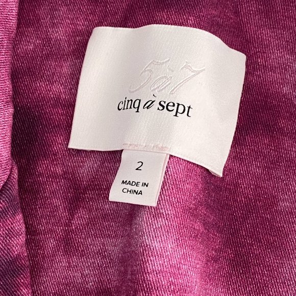 Cinc a Sept Tie Dye Blazer in Red Purple US2 - R232 - Picture 8 of 9